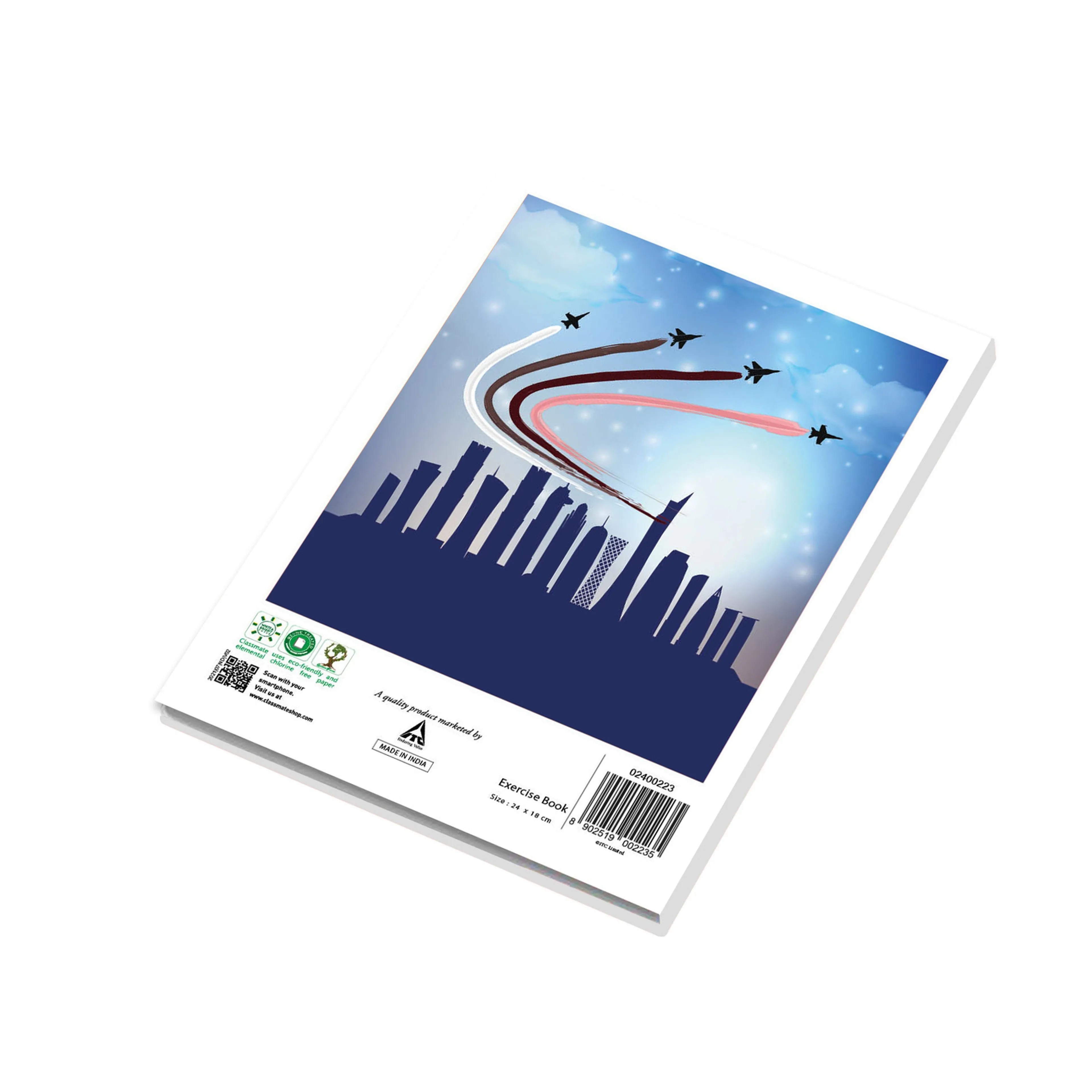 CLASSMATE ENGLISH SINGLE LINE NOTE BOOK 24X18CM 200 PAGE 02400223